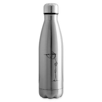Flûte - Bouteille isotherme - argent clair - Droite
