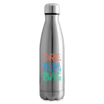 Arbeite hart Dream Big - Isolierflasche - Lightsilver - Rechts