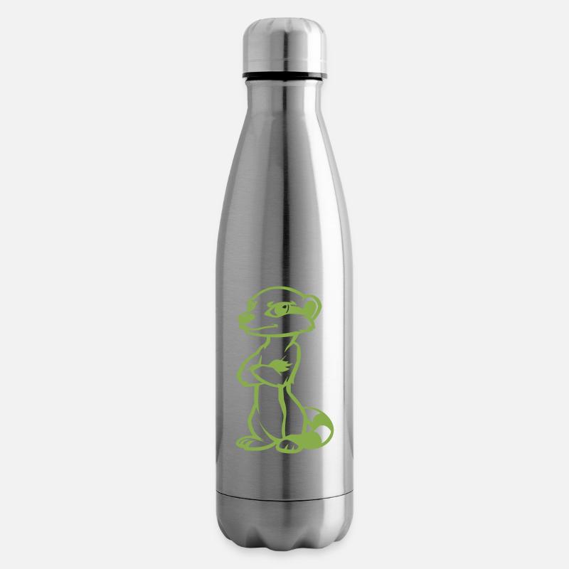 erdmännchen comic - Isolierflasche - Lightsilver