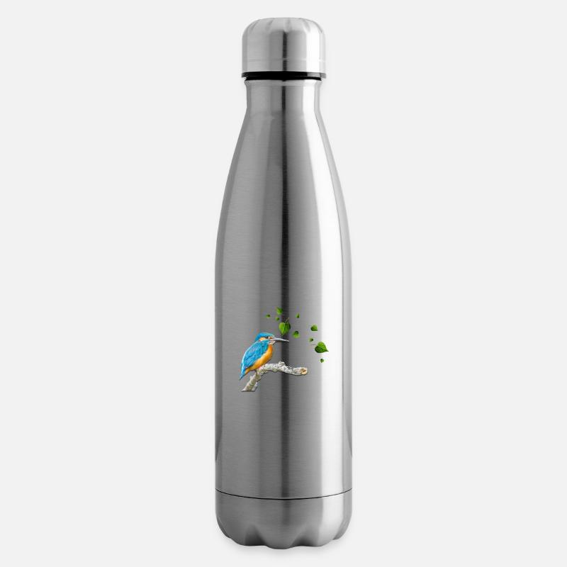Eisvogel - Isolierflasche - Lightsilver