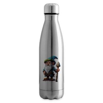 Gartenzwerg / Märchenland / Kobold / Gnom / Logo - Isolierflasche - Lightsilver - Rechts