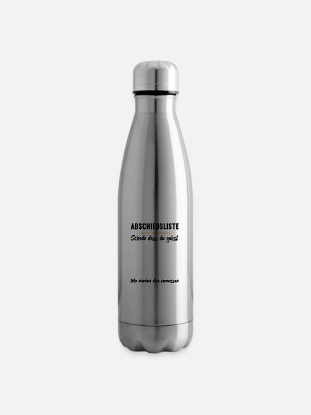 Abschiedsgeschenk Jobwechsel Kollege - Isolierflasche - Lightsilver