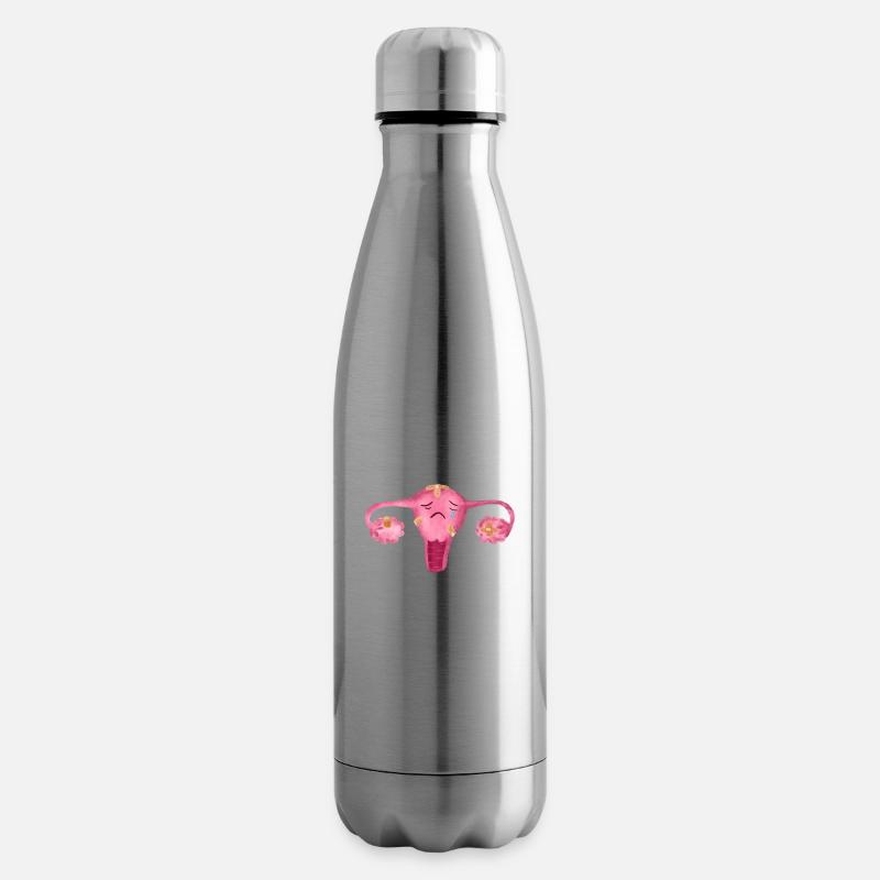 Uterus - Isolierflasche - Lightsilver