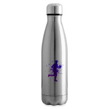Men's Marathon Cross Country Running - Insulated Water Bottle - silver - Right