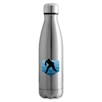 Hockey sur glace masculin Jouer Joueurs de hockey sur glace - Bouteille isotherme - argent clair - Droite