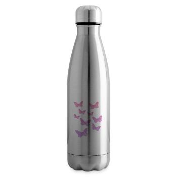 Schmetterling, Butterfly - Isolierflasche - Lightsilver - Rechts