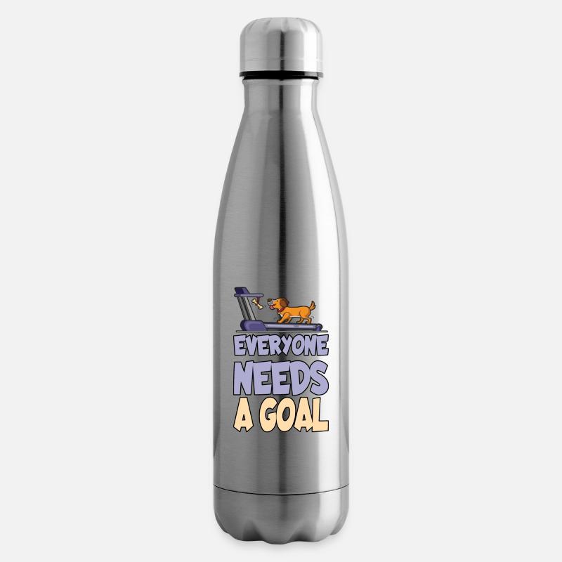 Jeder braucht ein Ziel - Isolierflasche - Lightsilver