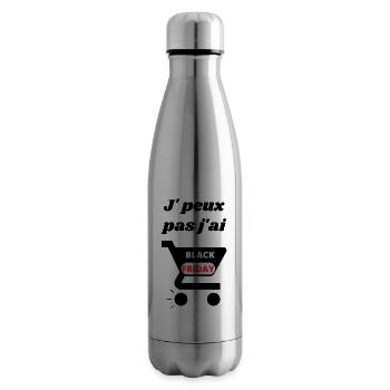 J peux pas black friday - Bouteille isotherme - argent clair - Droite