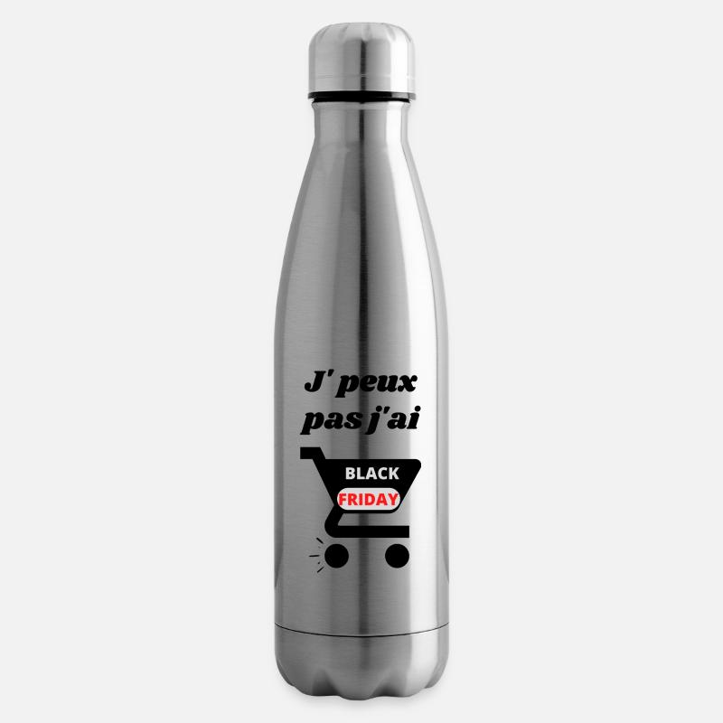 J peux pas black friday - Bouteille isotherme - argent clair