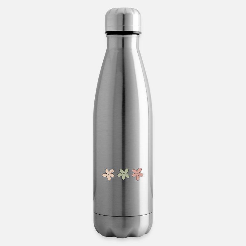 Blumen. - Isolierflasche - Lightsilver