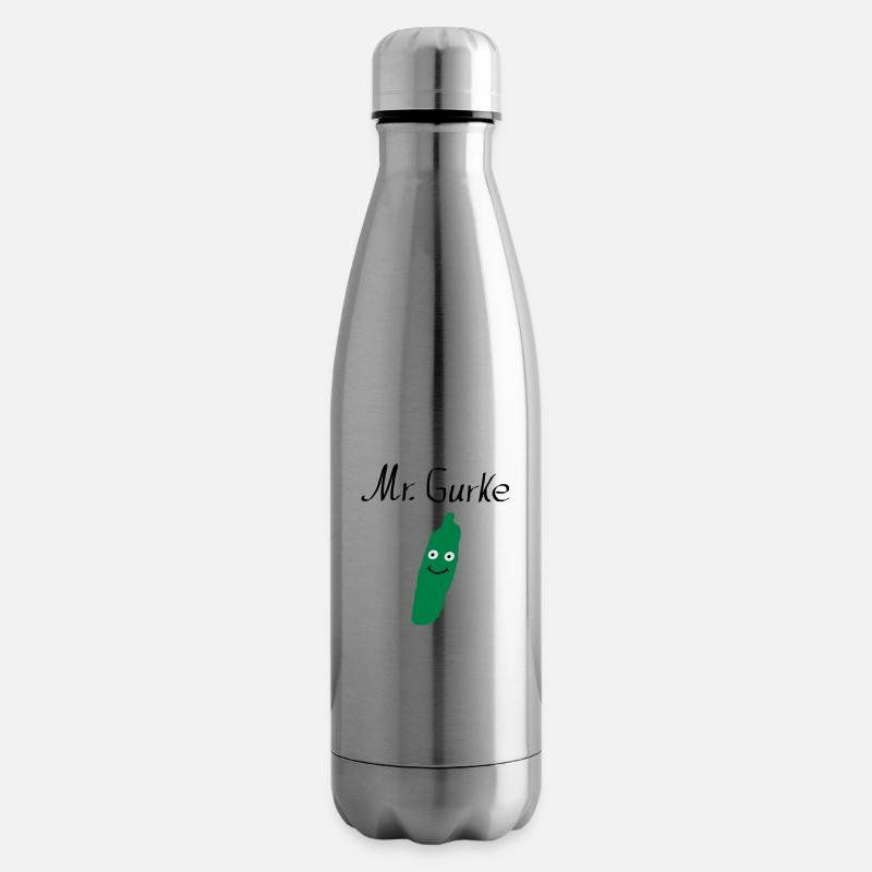 Gurke Baby Geburt Geschenk - Isolierflasche - Lightsilver