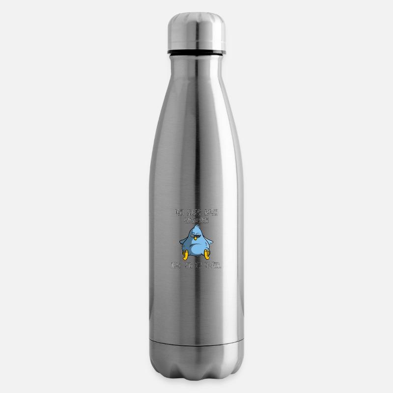 Ich habe mich gewogen - ich bin zu klein, Vogel - Isolierflasche - Lightsilver