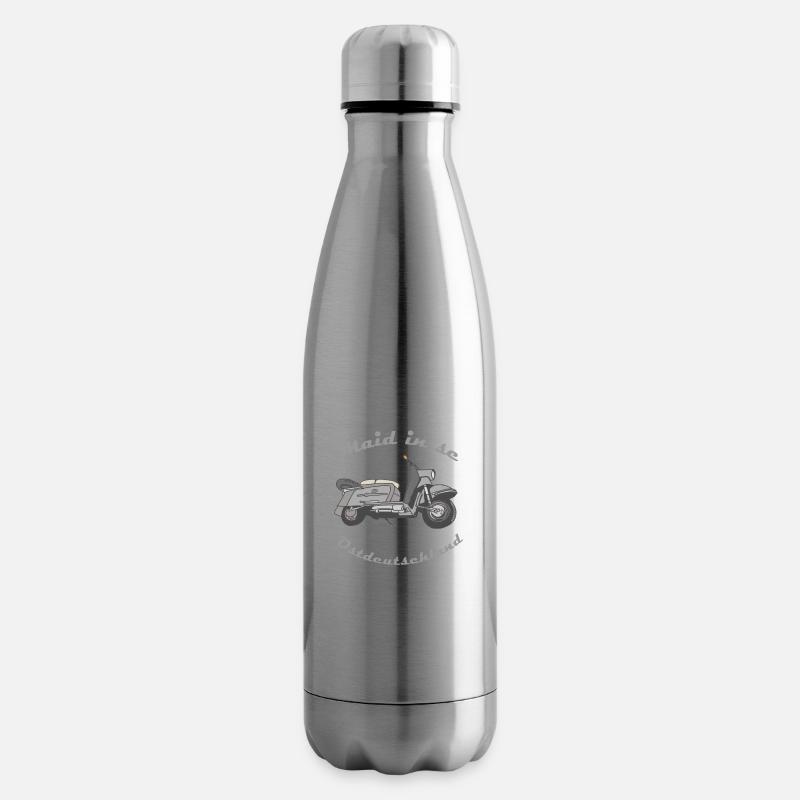 Made in the DDR, Troll Roller, Simson, Moped, Ossi - Isolierflasche - Lightsilver