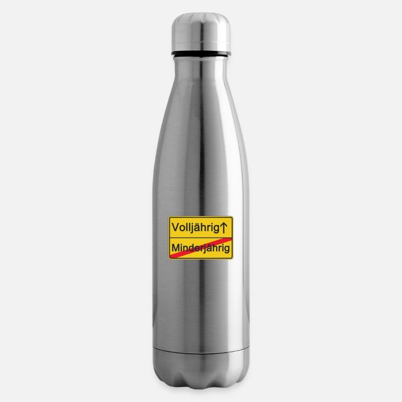 Minderjährig Volljährig - Isolierflasche - Lightsilver