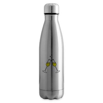 Glas, Sekt 2farbig - Isolierflasche - Lightsilver - Rechts