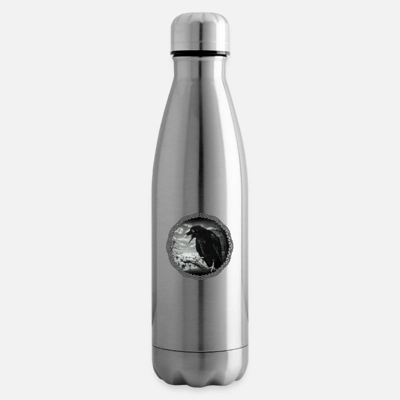corbeau - Bouteille isotherme - argent clair