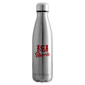 Rugby Supporter Rugby Biarritz - Bouteille isotherme - argent clair - Droite