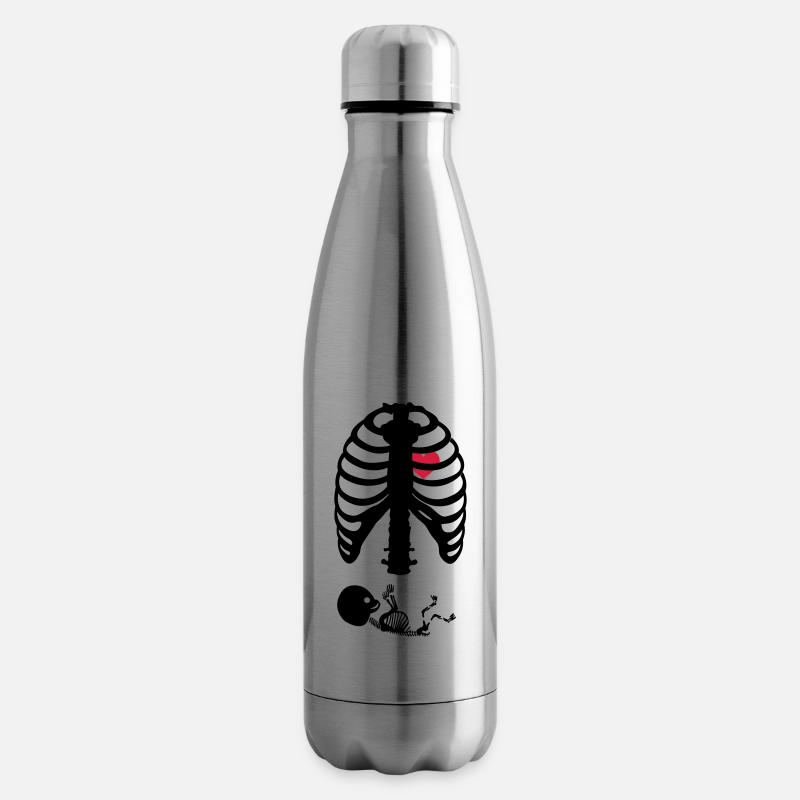 Squelette de grossesse - Bouteille isotherme - argent clair