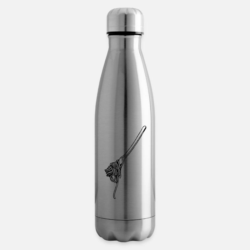 fourchette - Bouteille isotherme - argent clair
