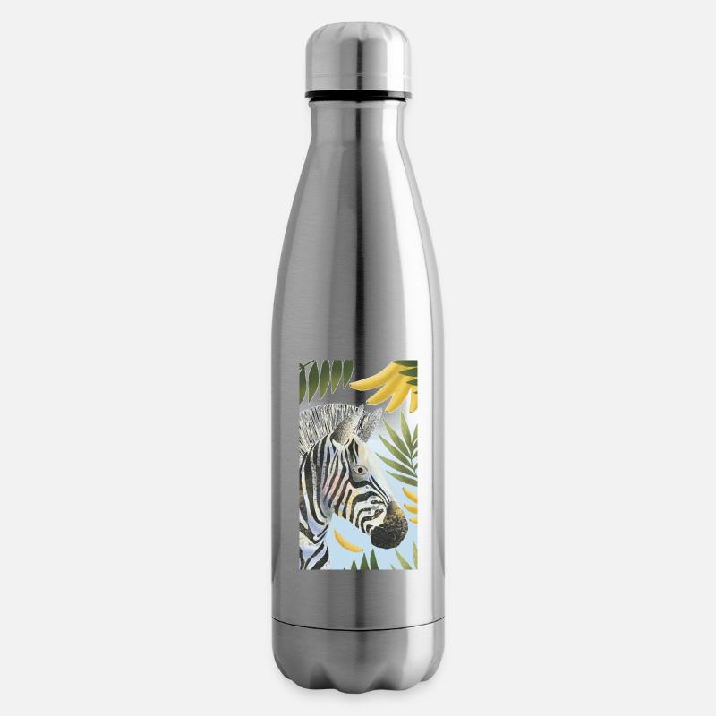 Zebra - Isolierflasche - Lightsilver