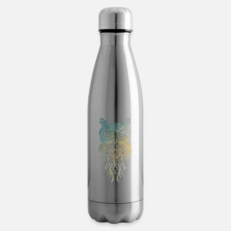 Eule - Isolierflasche - Lightsilver