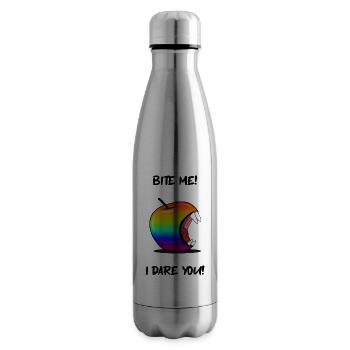Gay Pride Pomme ME - Bouteille isotherme - argent clair - Droite