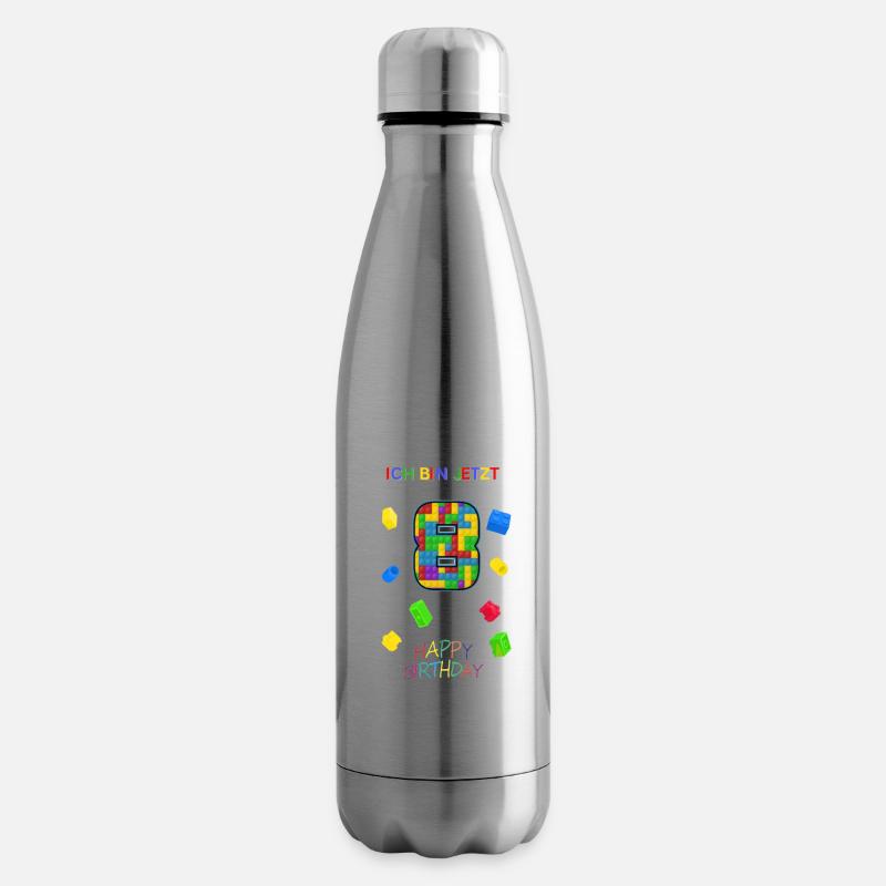 Ich bin jetzt 8 - Isolierflasche - Lightsilver