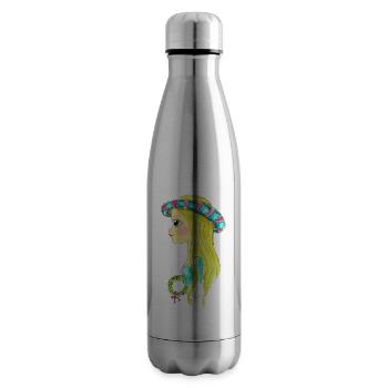 Edeldame7 - Bouteille isotherme - argent clair - Droite