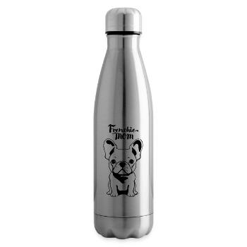 Frenchie Mom | Dog mom | French Bulldog - Insulated Water Bottle - silver - Right