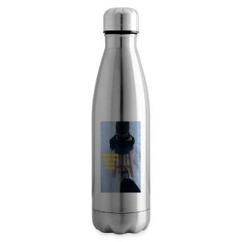 Manchmal braucht man einen kleinen Anstoß! - Isolierflasche - Lightsilver - Rechts