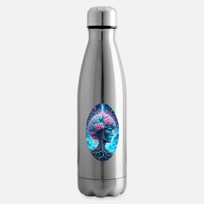 Psychedelische Naturgeister - Isolierflasche - Lightsilver