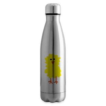 Poussin - Bouteille isotherme - argent clair - Droite