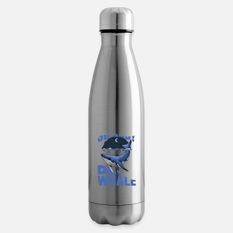 Why Was The Whale So Sad It Was A Blue Whale - Isolierflasche - Lightsilver