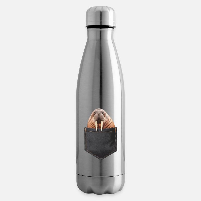 Walross - Isolierflasche - Lightsilver