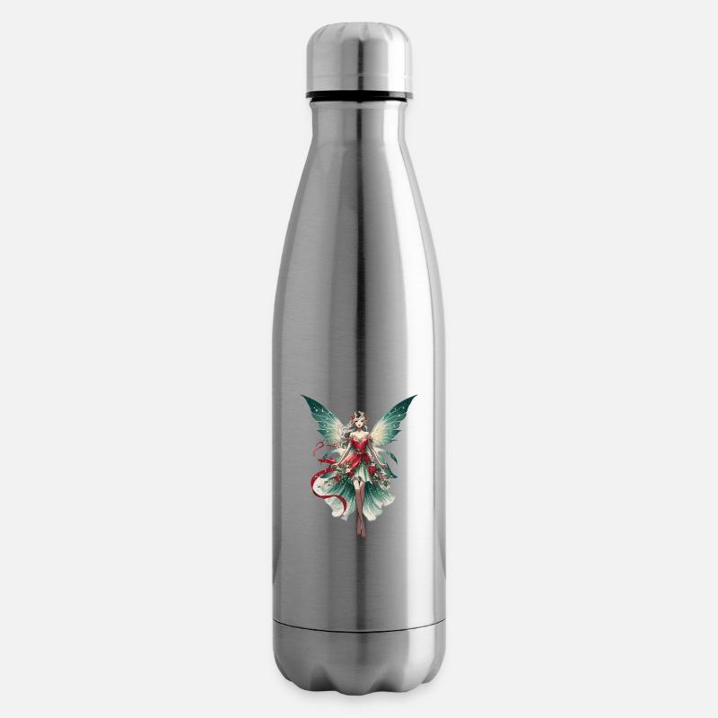 Noël - Fée - Bouteille isotherme - argent clair