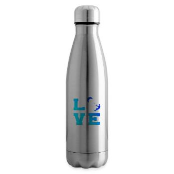 Kitesurf Femme Kitesurf Kitesurf Kite Hommes - Bouteille isotherme - argent clair - Droite