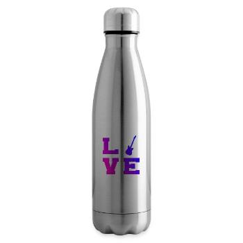 Damen Gitarrist Guitar Gitarre Guitar Player - Isolierflasche - Lightsilver - Rechts