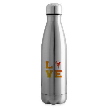 Patinage Homme Femmes Skateboard Skateboarder - Bouteille isotherme - argent clair - Droite