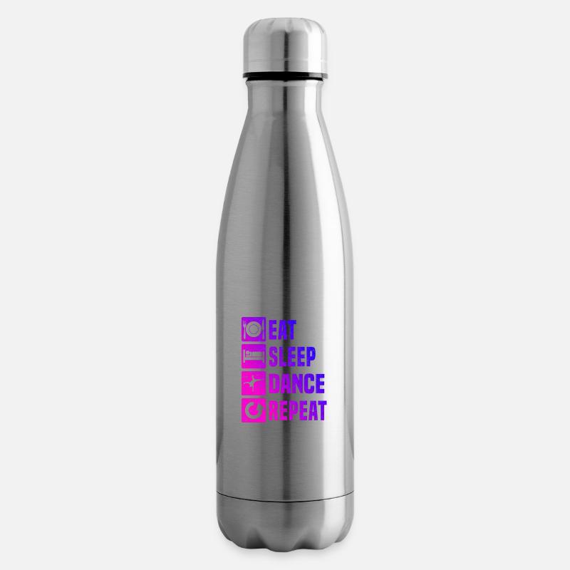 Break Dance Herren Bboy Breakdance Hip Hop - Isolierflasche - Lightsilver