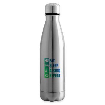 Herren Aikidoka Aikido Kampfsport Damen Martial Ar - Isolierflasche - Lightsilver - Rechts