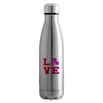 Road Bike Women's Road Cyclist Road Cycling - Insulated Water Bottle - silver - Right