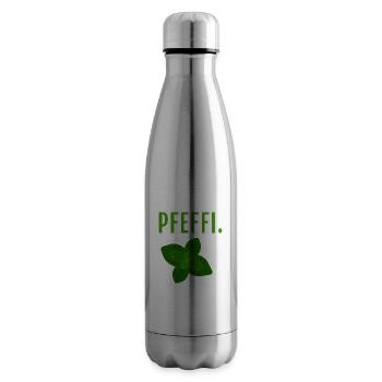 Pfefferminz Likör Pfeffi Vatertag Sauf - Isolierflasche - Lightsilver - Rechts