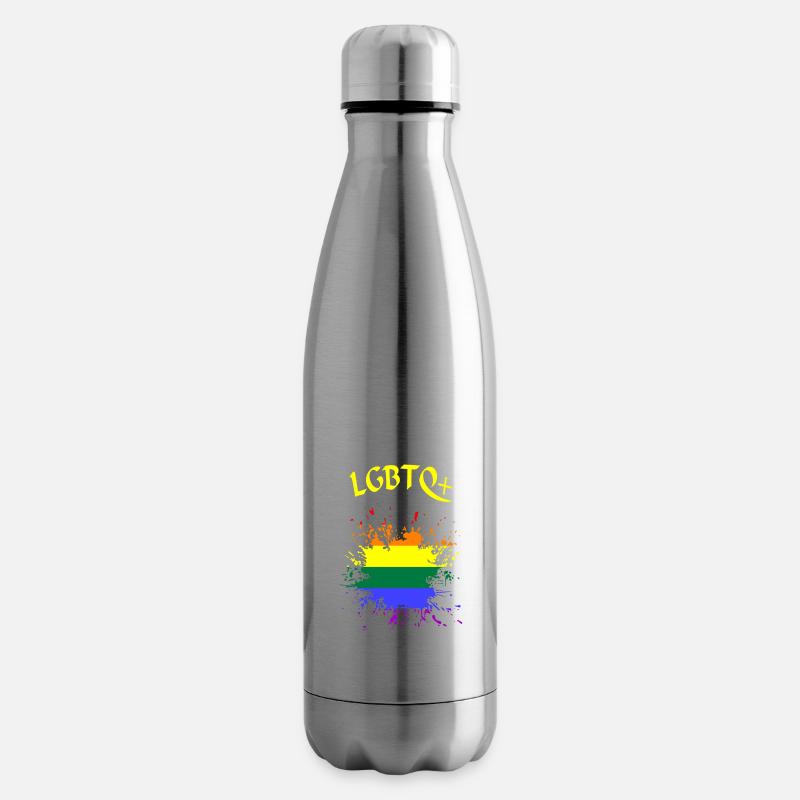 LGBTQ Kleks - Isolierflasche - Lightsilver