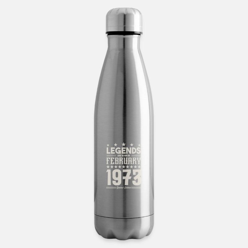 Geschenklegende Februar 1973. Geschenk Februar 1973. - Isolierflasche - Lightsilver