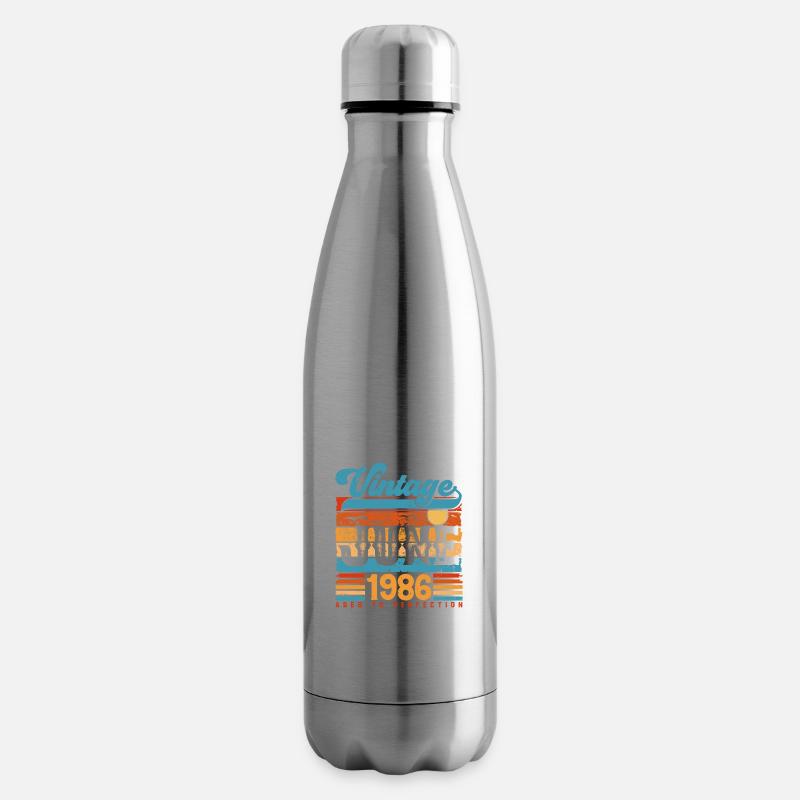 Juni 1986, Vintage-Geburtstagsgeschenk Juni 1986. - Isolierflasche - Lightsilver