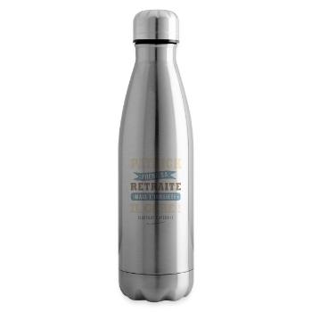 Patrick humour retraite cadeau retraité - Bouteille isotherme - argent clair - Droite