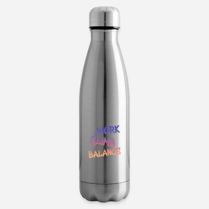 Kletterer Boulderer klettern bouldern - Isolierflasche - Lightsilver