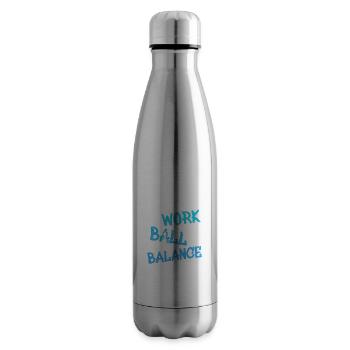 Basketball, Streetball, Work Ball Balance - Isolierflasche - Lightsilver - Rechts