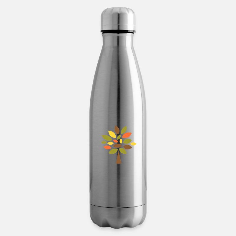 Tree of Knowledge - Retro - Insulated Water Bottle - silver