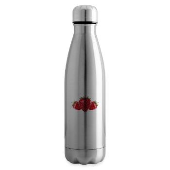 Strawberry Gang - Équipe de cueilleurs de fraises - Bouteille isotherme - argent clair - Droite